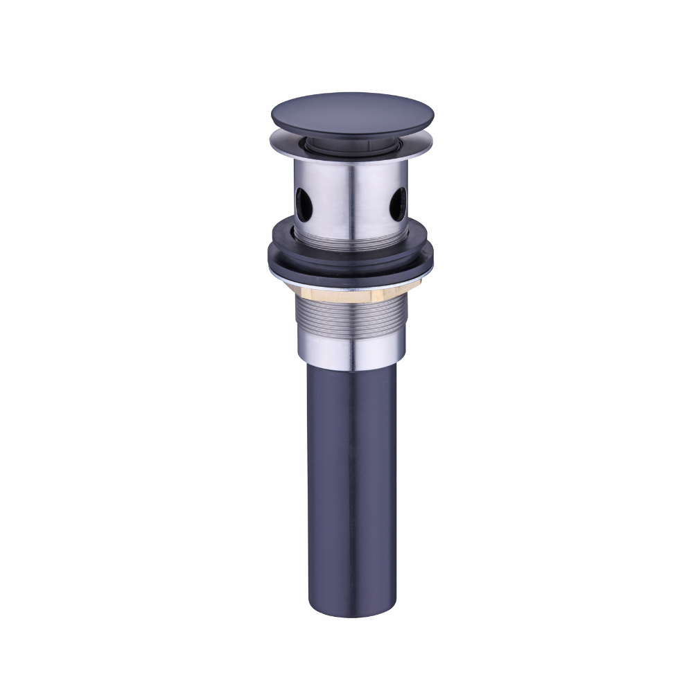CraftX CXPOP55 - Push Pop Up Brass Drain - Black