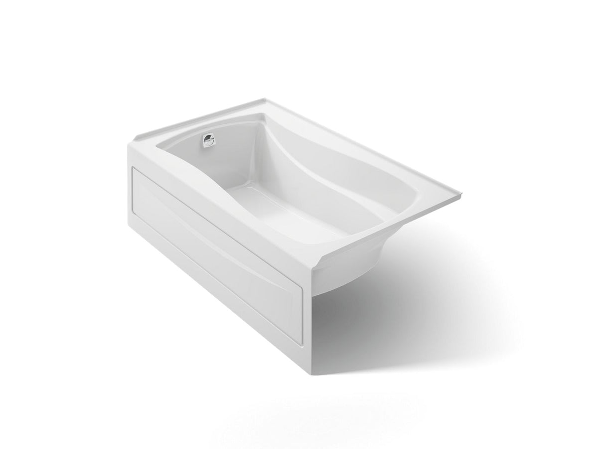 Kohler 1242-LA-0 Mariposa 60" x 36" alcove bath, left drain