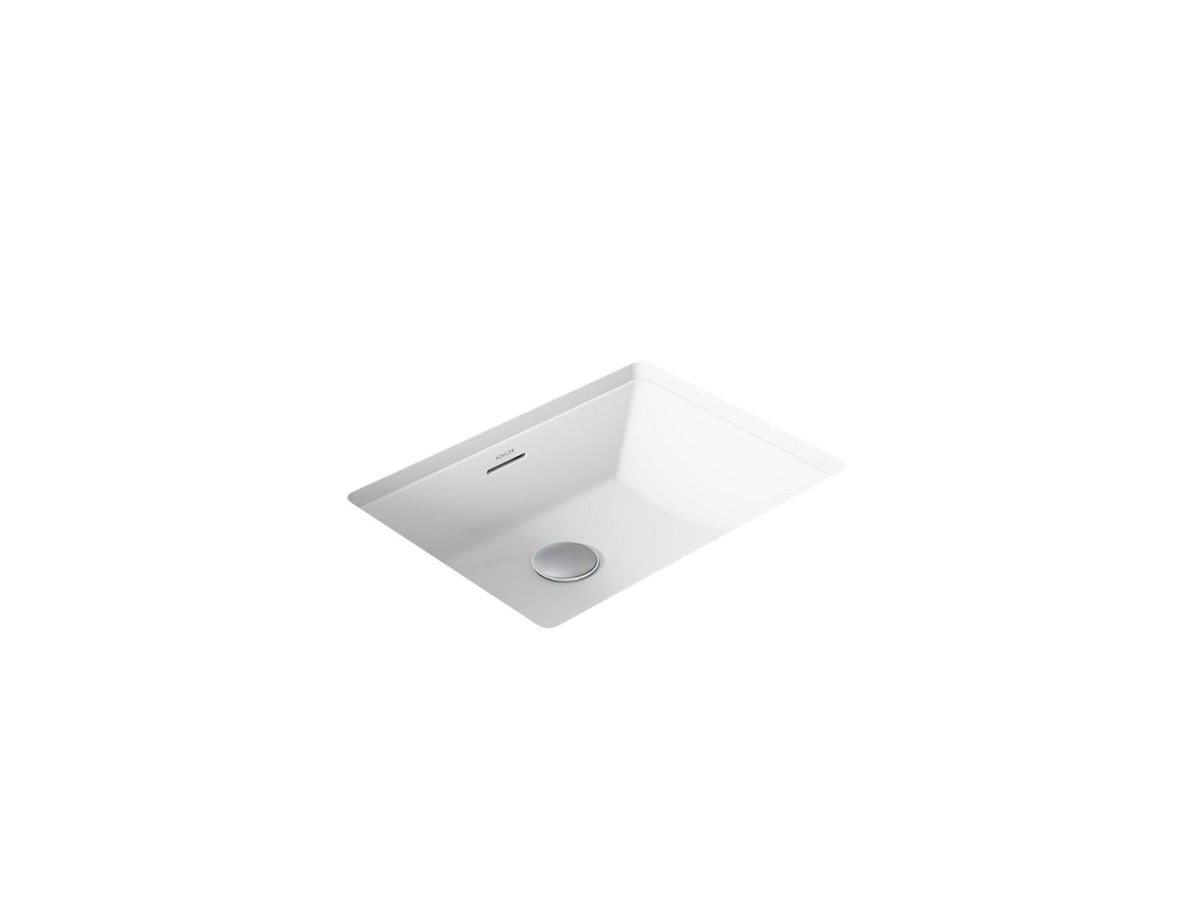 Kohler 21058-0 Brazn 21-1/4" rectangular undermount bathroom sink