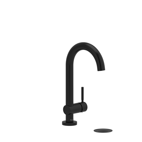 Riobel Riu RU01BK Lavatory Faucet 6-1/2" Deck-Mount 1H 1.20 GPM W/1-Lever Push Black