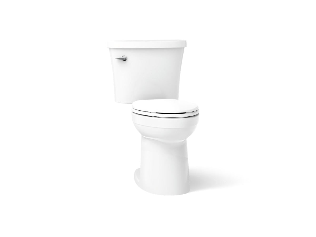Kohler 26077-0 Kingston The Complete Solution two-piece elongated toilet, 1.28 gpf