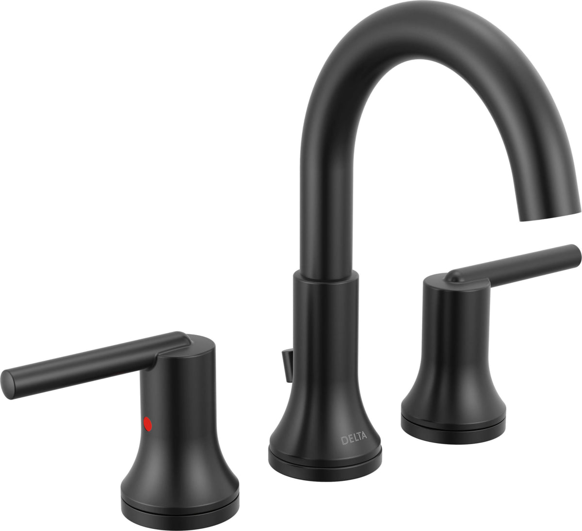 Delta 3559-MPU-DST - Widespread Lavatory Faucet W/ Metal Pop-Up - Matte Black