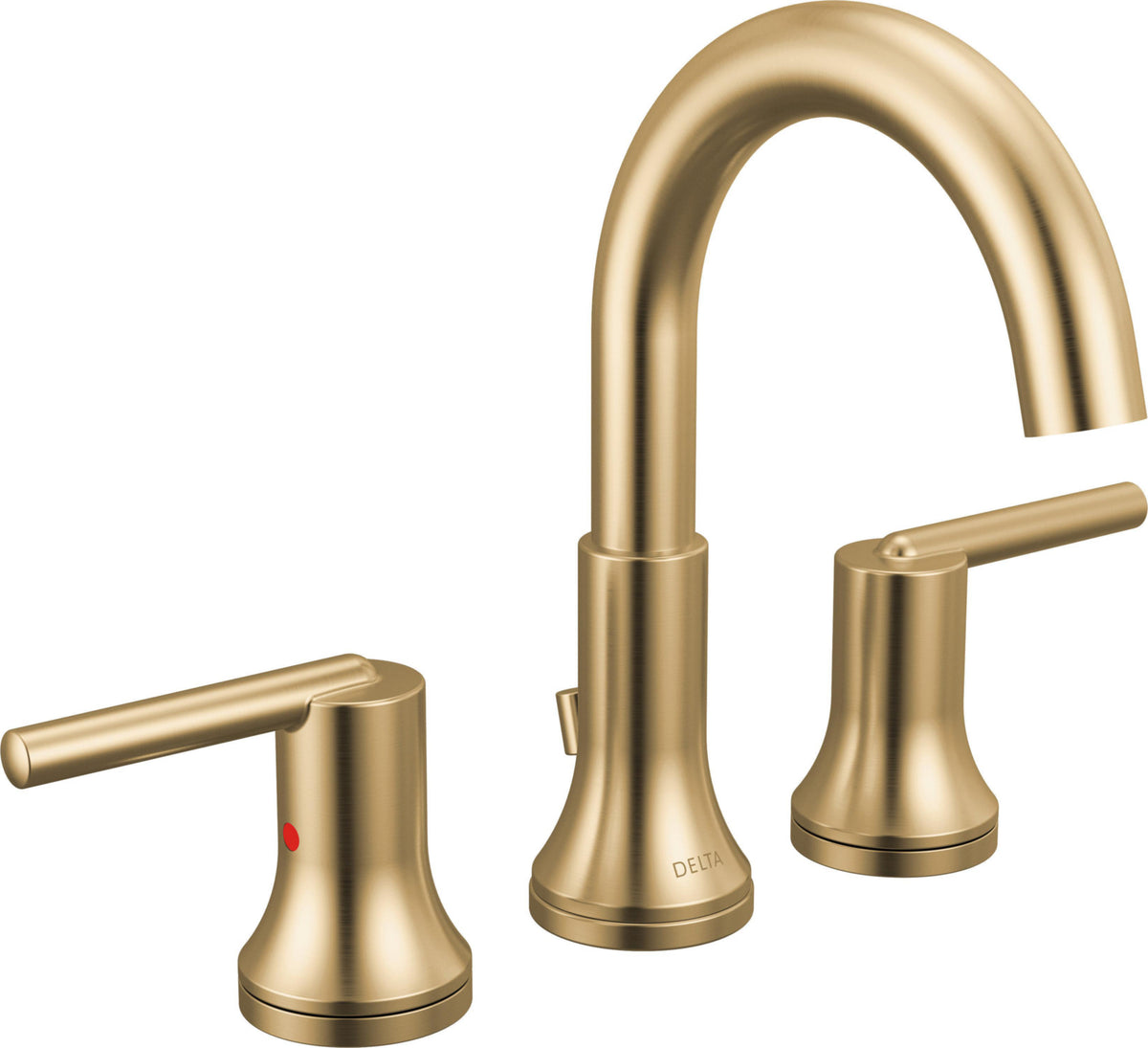 Delta 3559-MPU-DST - Widespread Lavatory Faucet W/ Metal Pop-Up - Champagne Bronze