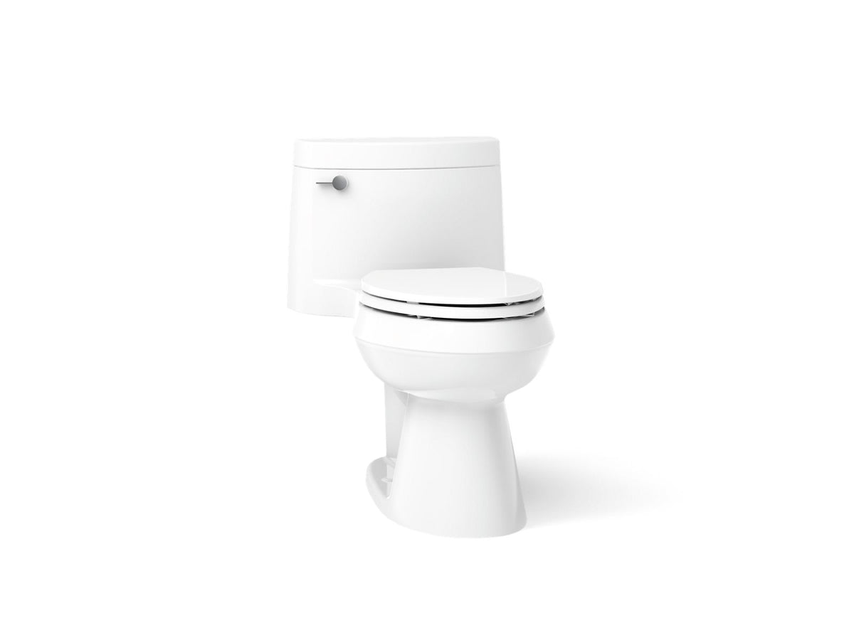 Kohler 3619-0 Cimarron One-piece elongated toilet with concealed trapway, 1.28 gpf