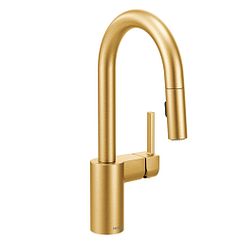 Moen 5965 - one-handle pulldown bar faucet - Brushed Gold
