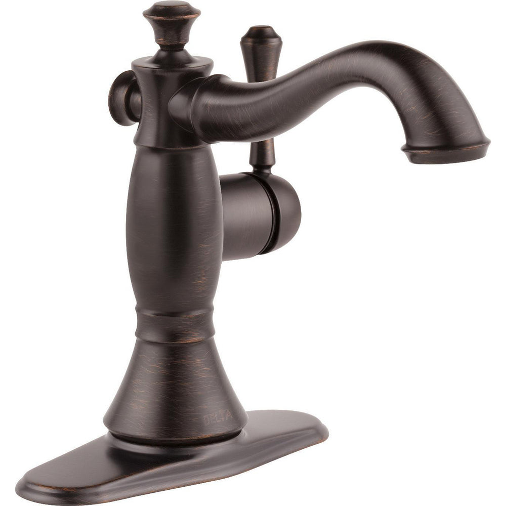 Delta 597LF-MPU - Single Hole - Single Handle-4" Plate/Metal Pop-Up - Venetian Bronze