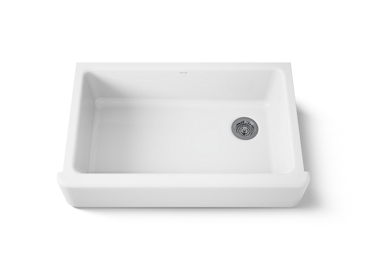 Kohler 6489-0 Whitehaven 35-3/4" undermount single-bowl farmhouse kitchen sink