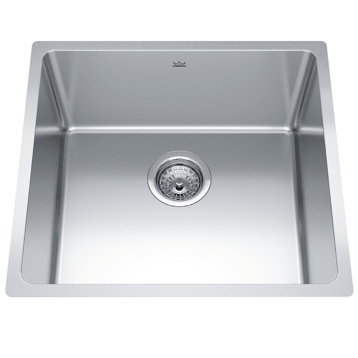Franke Kindred BSU1820-9 - Brookmore 19.6-in LR x 18.2-in FB Undermount Single Bowl Stainless Steel Kitchen Sink