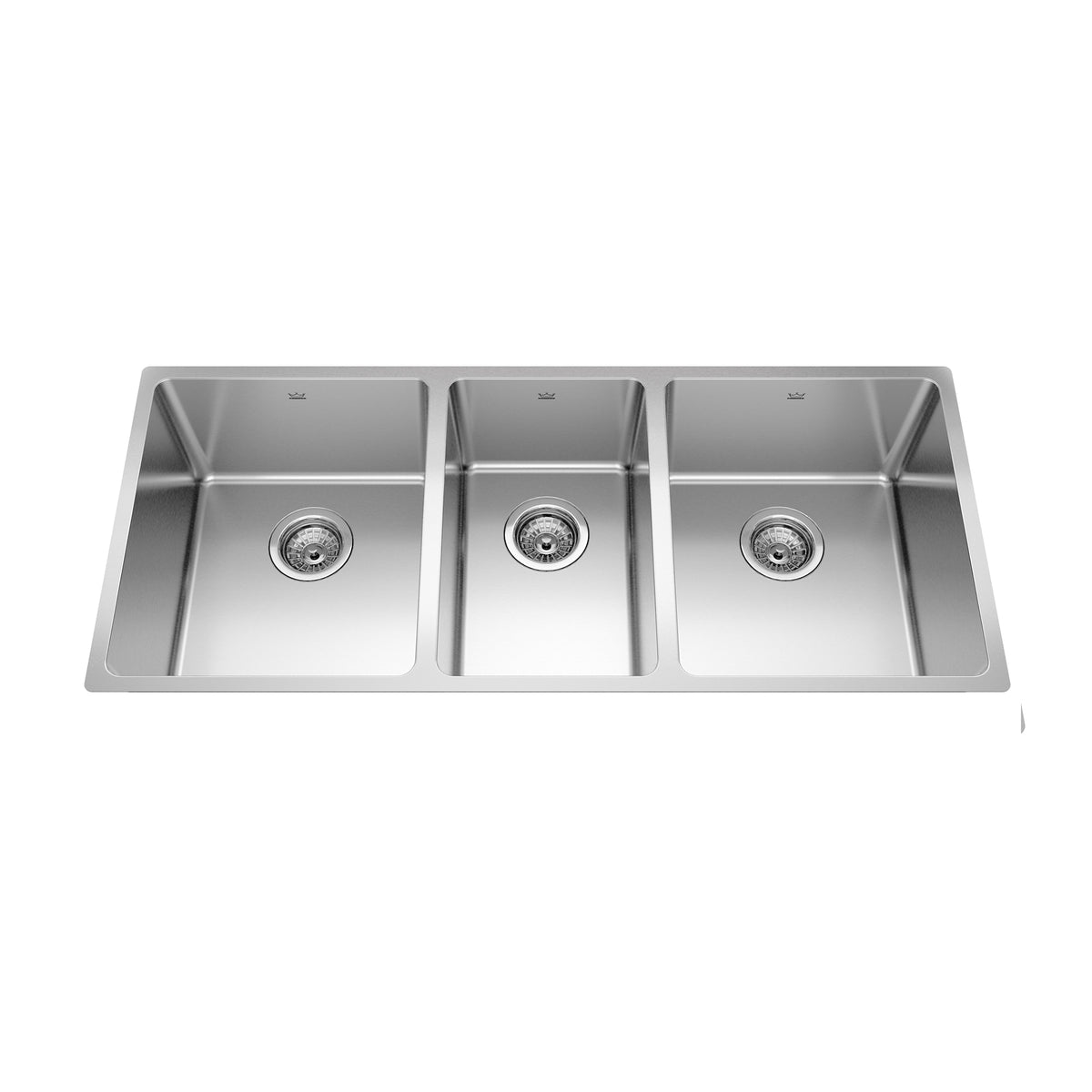 Franke Kindred BTU1841-9 - Brookmore 41.5-in LR x 16.6-in FB Undermount Triple Bowl Stainless Steel Kitchen Sink