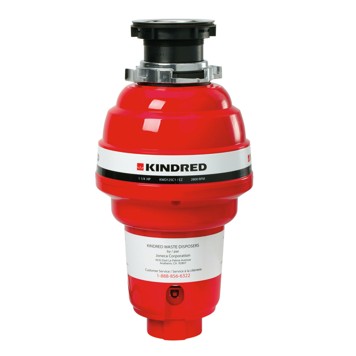 Franke Kindred KWD125C1-EZ - Kindred 1 1/4 Horse Power Continuous Feed Food Waste Disposer