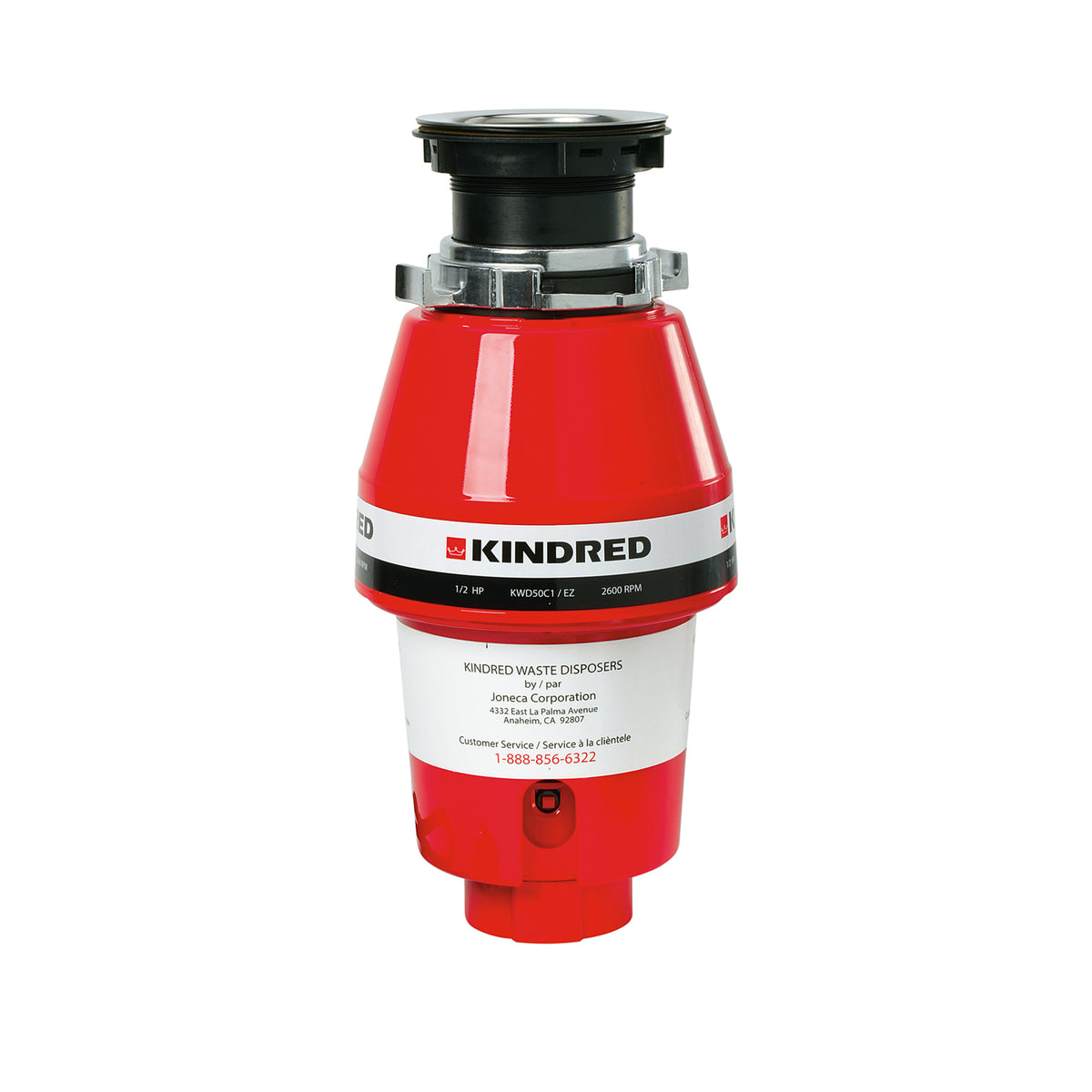Franke Kindred KWD50C1-EZ - Kindred 1/2 Horse Power Continuous Feed Food Waste Disposer