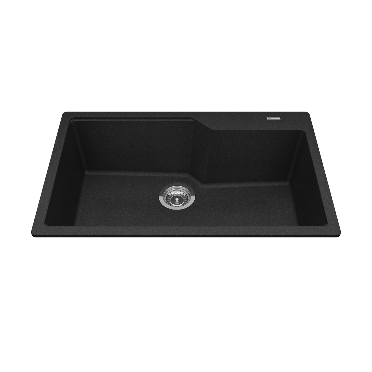Franke Kindred MGSM2031 - Granite Series 30.7-in LR x 19.69-in FB Drop In Single Bowl Granite Kitchen Sink - Onyx