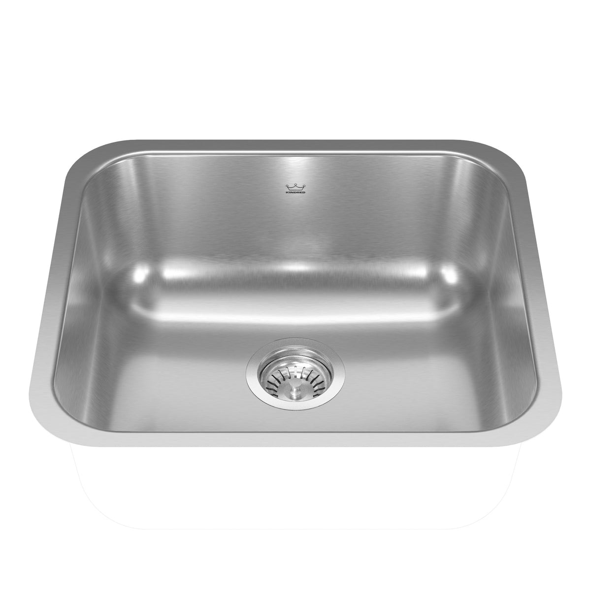 Franke Kindred NS1820UA-9 - Reginox 19.7-in LR x 17.75-in FB Undermount Single Bowl Stainless Steel Kitchen Sink