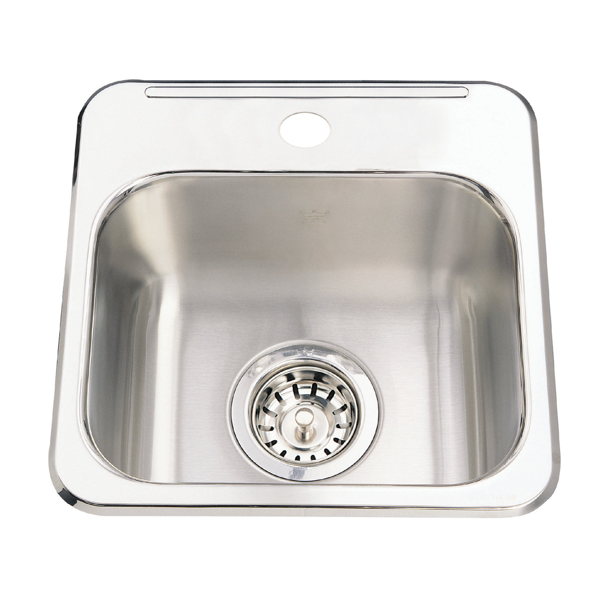 Franke Kindred QSL1313-6-1 - Kindred Utility Collection 13.63-in LR x 13.63-in FB Drop In Single Bowl 1-Hole Stainless Steel Hospitality Sink