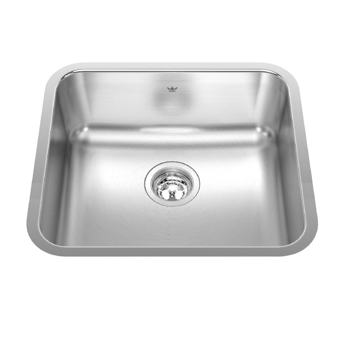 Franke Kindred QSUA1820-8 - Steel Queen 19.75-in LR x 17.75-in FB Undermount Single Bowl Stainless Steel Kitchen Sink