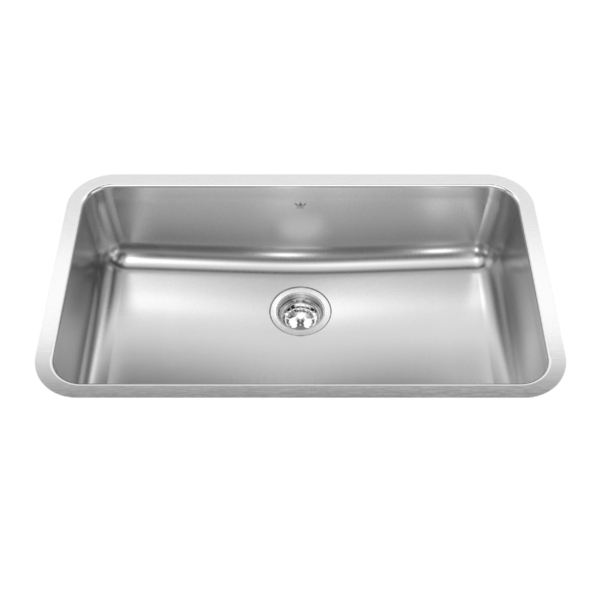 Franke Kindred QSUA1933-8 - Steel Queen 32.75-in LR x 18.75-in FB Undermount Single Bowl Stainless Steel Kitchen Sink
