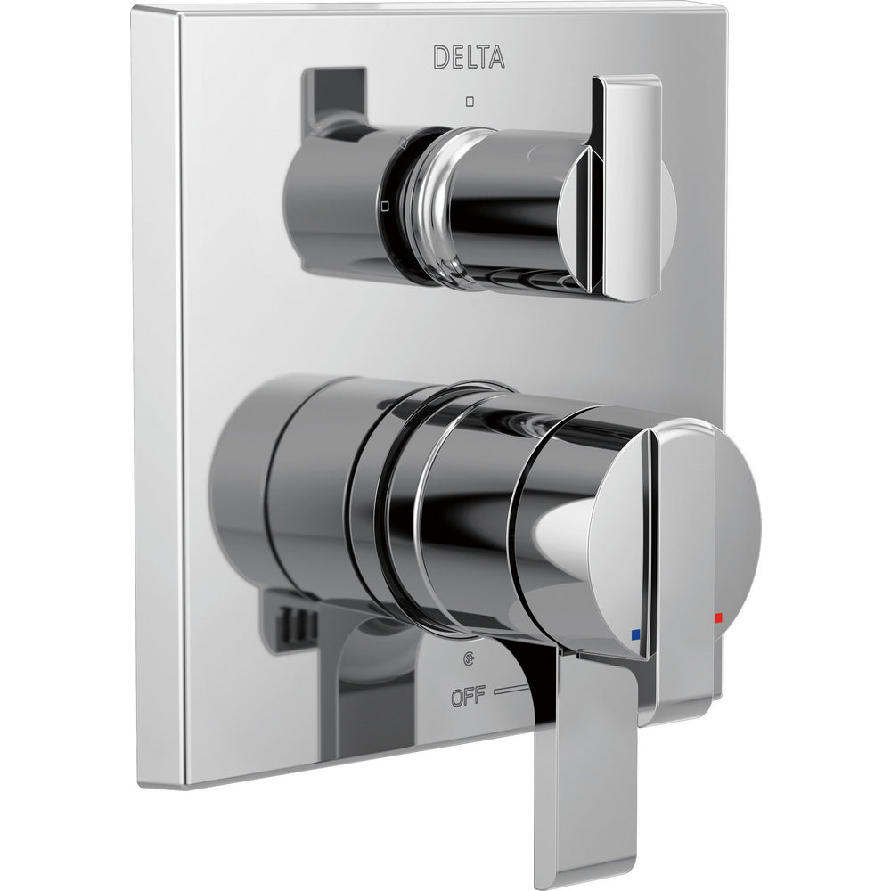 Delta T27867 - Angular Modern Monitor 17 Series Valve Trim With 3-Setting Integrated Diverter