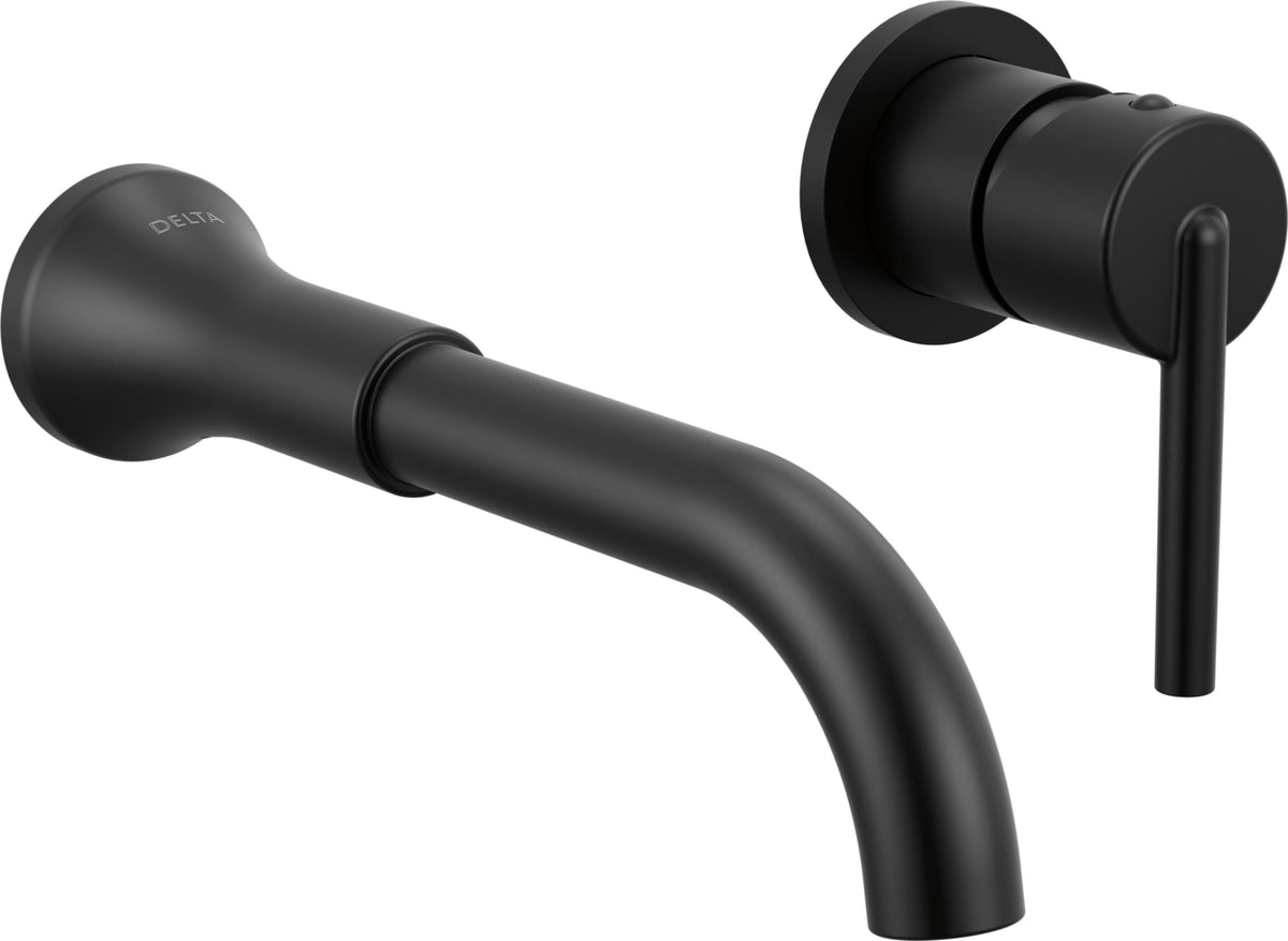 Delta T3559LF-WL - Single Handle Wall Mount Lavatory Faucet Trim - Matte Black