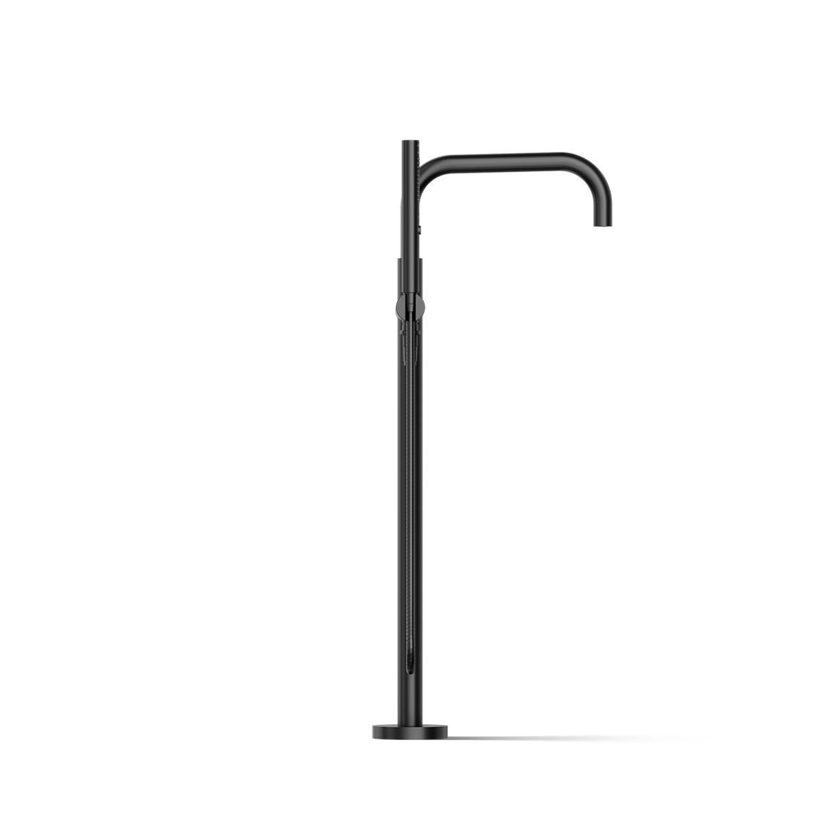 Kohler T97328-4-BL Purist Floor-mount bath filler trim with handshower