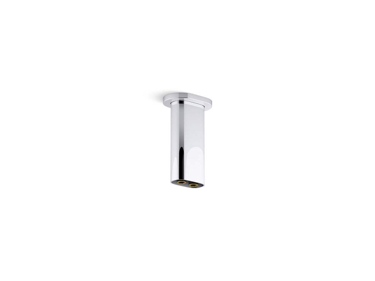 Kohler 26325-CP Statement 5" ceiling-mount two-function rainhead arm and flange