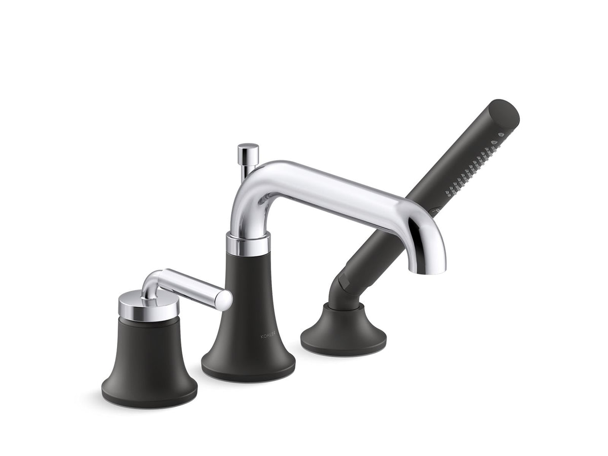 Tone Deck-mount bath faucet with handshower