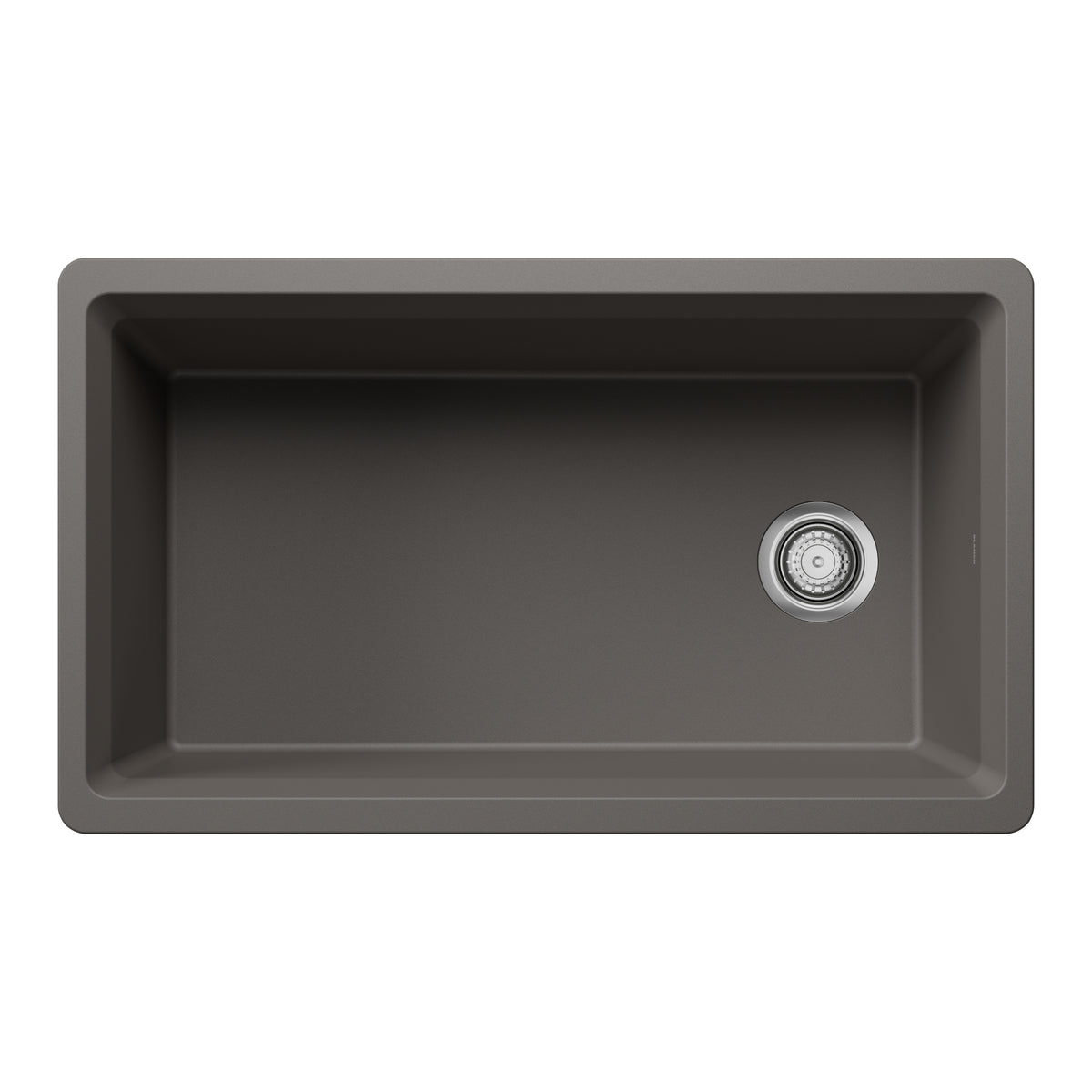 Blanco - 403890 - Inteos SILGRANIT 33" Single Bowl Reversible Undermount Workstation Kitchen Sink - Volcano Gray - Beauty Shot 3