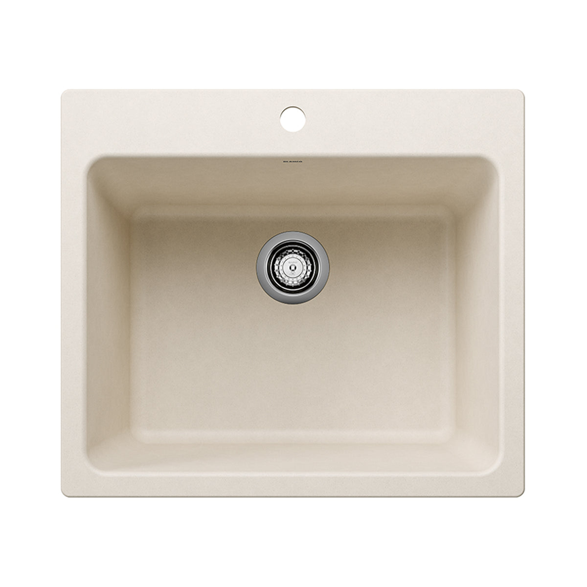 Blanco - 402874 - Liven SILGRANIT 25" Single Bowl Dual Mount Laundry Sink - Soft White