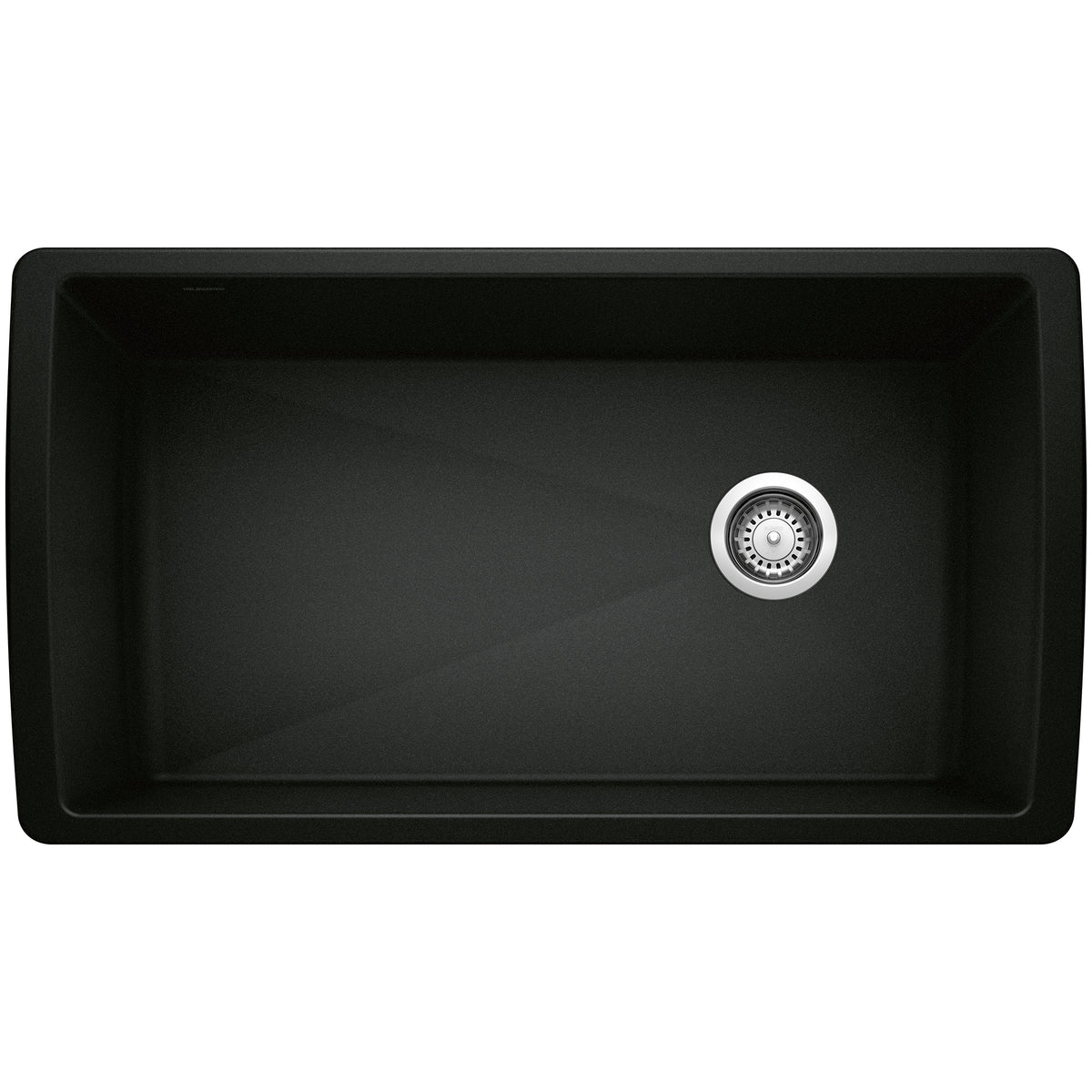 Blanco - 402625 - Diamond SILGRANIT 33" Super Single Undermount Kitchen Sink - Coal Black