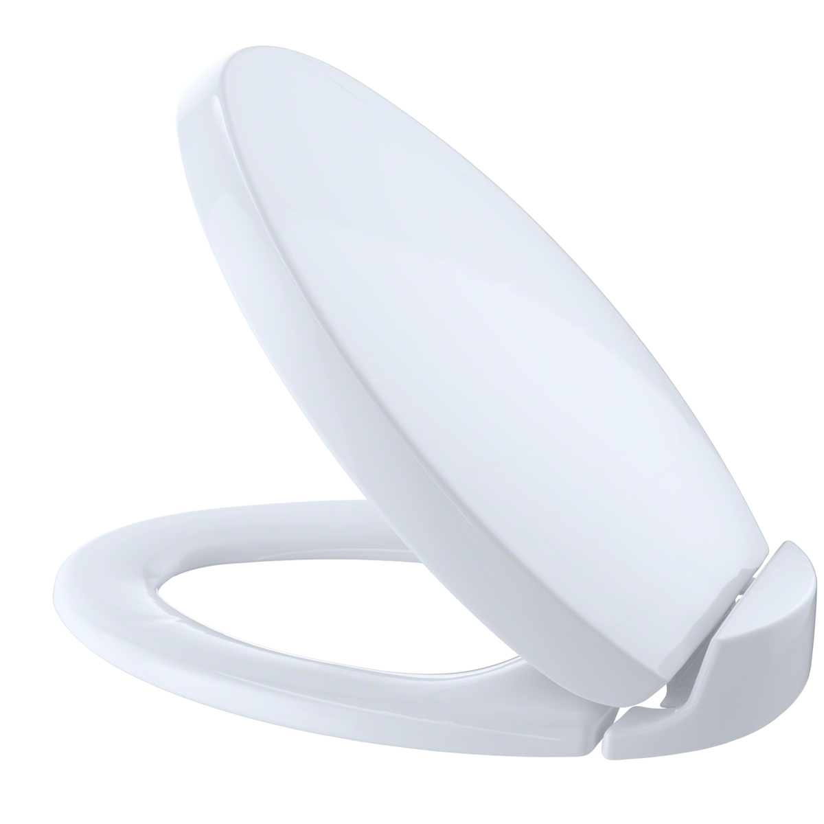 TOTO Oval SoftClose Non Slamming, Slow Close Elongated Toilet Seat and Lid, Cotton White - SS204#01