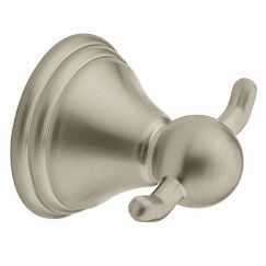 Moen DN8403BN - Brushed nickel double robe hook