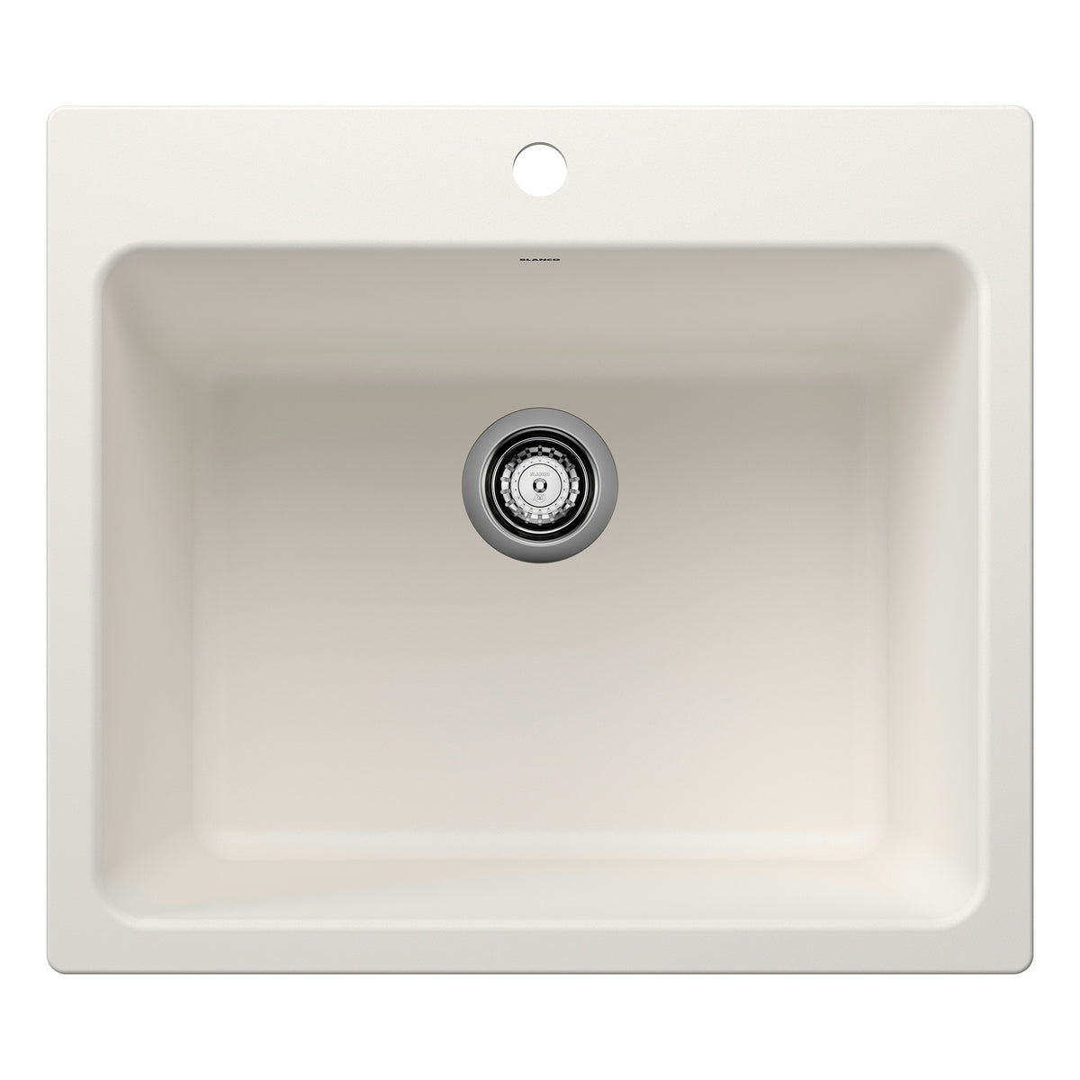 Blanco - 401908 - Liven SILGRANIT 25" Single Bowl Dual Mount Laundry Sink - White