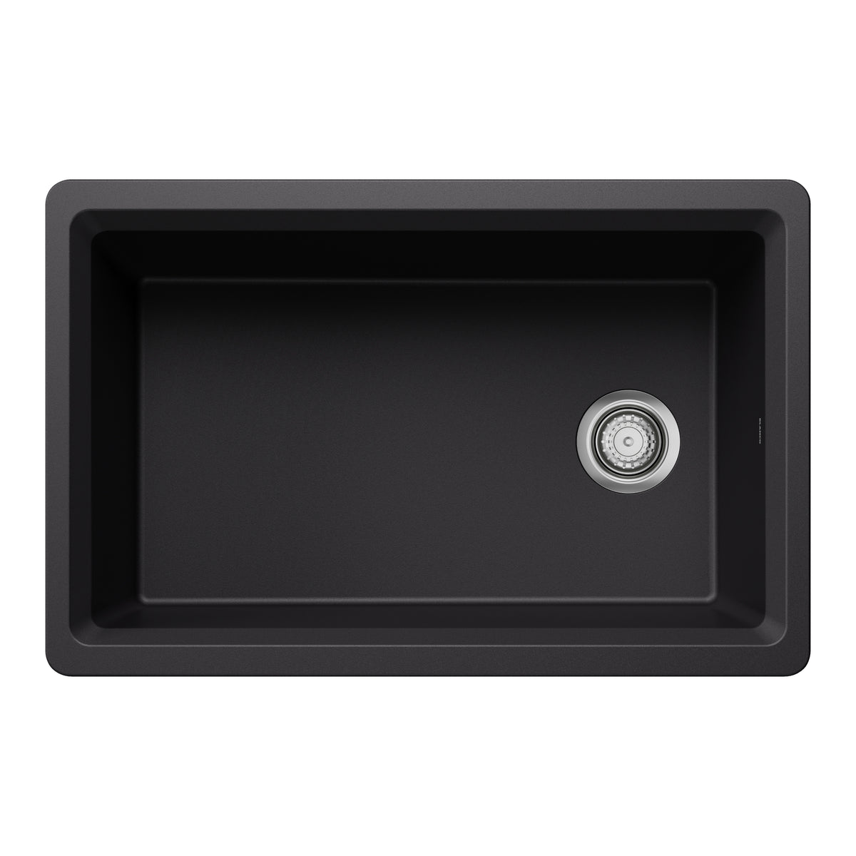 Blanco - 403876 - Inteos SILGRANIT 30" Single Bowl Reversible Undermount Workstation Kitchen Sink - Coal Black - Beauty Shot 2