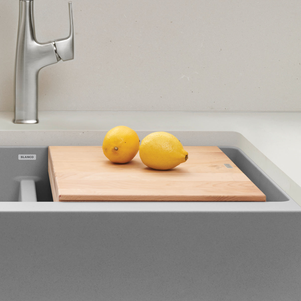 Blanco - 235010 - Ikon/Vintera Beechwood Floating Cutting Board - Beauty Shot 5
