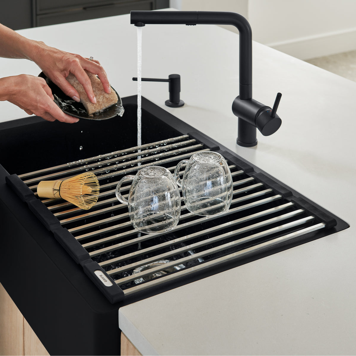 Blanco - 238483 - Stainless Steel Foldable Drying Mat - Beauty Shot 9