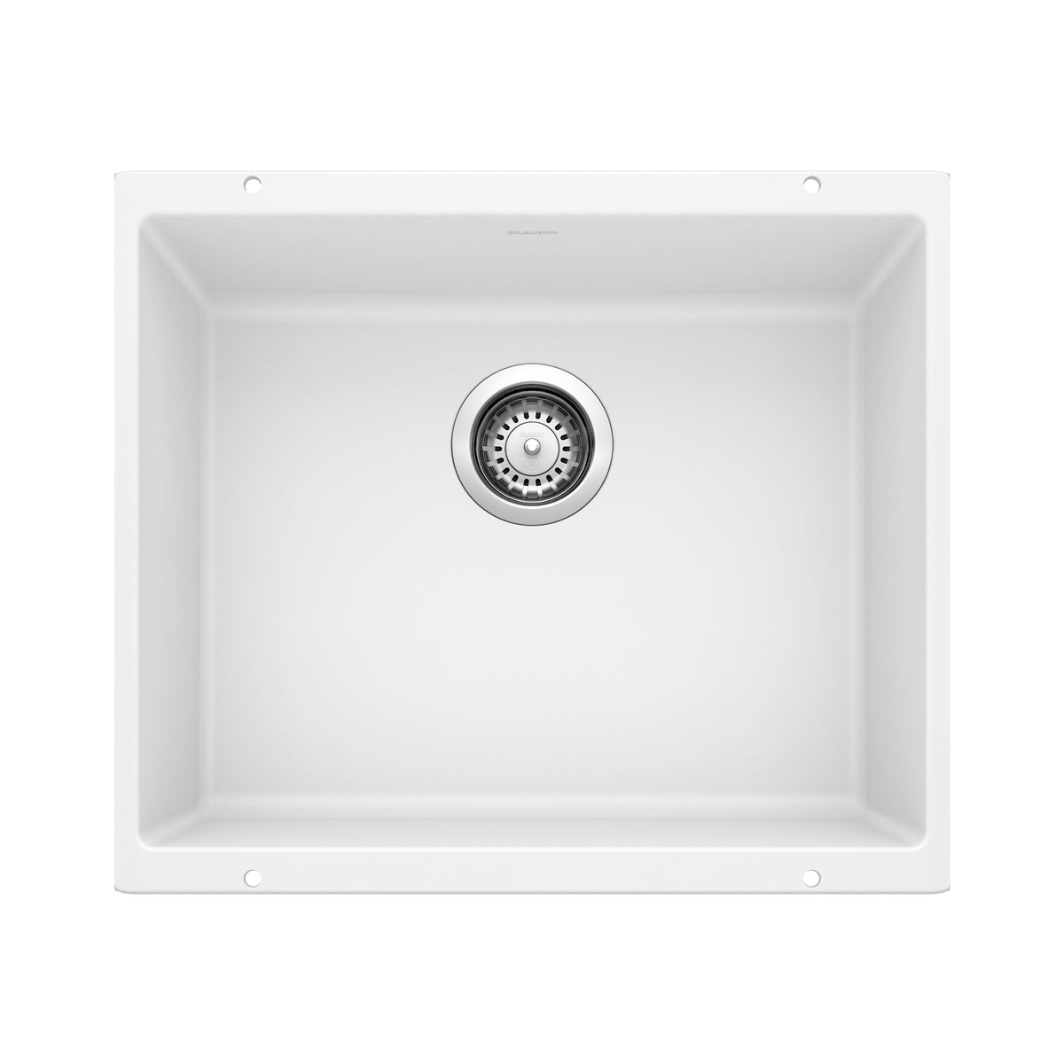 Blanco - 401704 - Precis SILGRANIT 21" Single Bowl Undermount Kitchen Sink - White