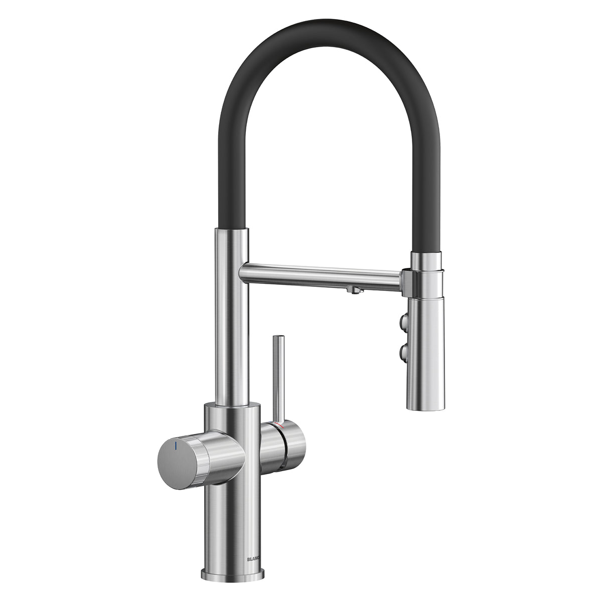 Blanco - 442991 - Catris Flexo Filter-Ready Semi-Pro Pull-Down Dual-Spray Kitchen Faucet - PVD Steel