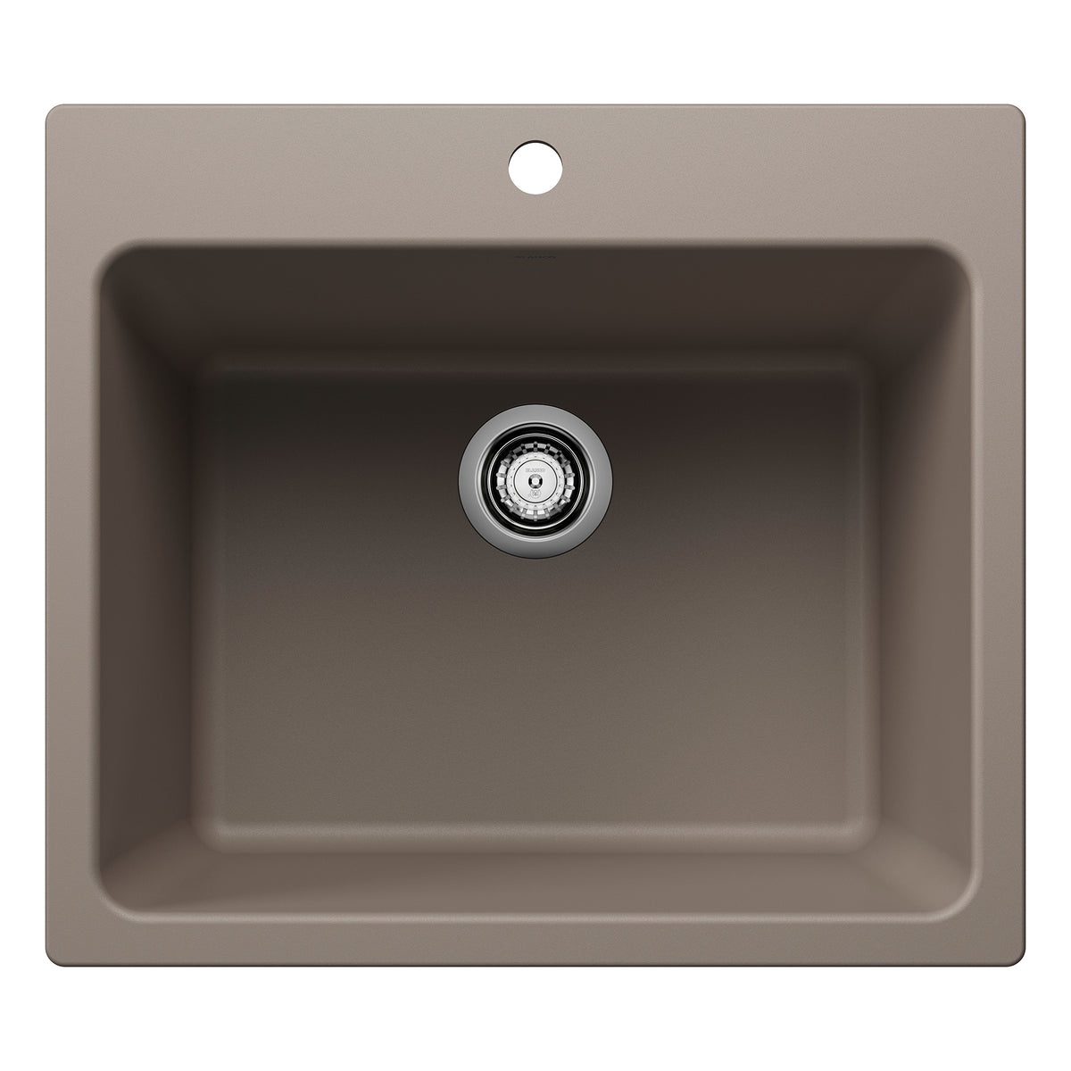 Blanco - 401907 - Liven SILGRANIT 25" Single Bowl Dual Mount Laundry Sink - Truffle
