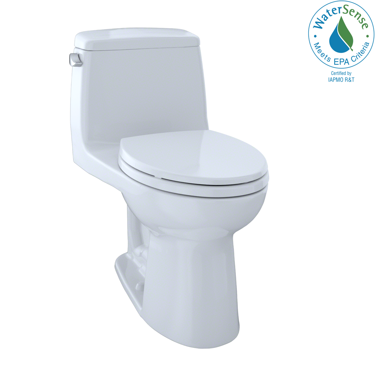 TOTO Eco UltraMax One-Piece Elongated 1.28 GPF Toilet with CEFIONTECT, Cotton White - MS854114EG#01