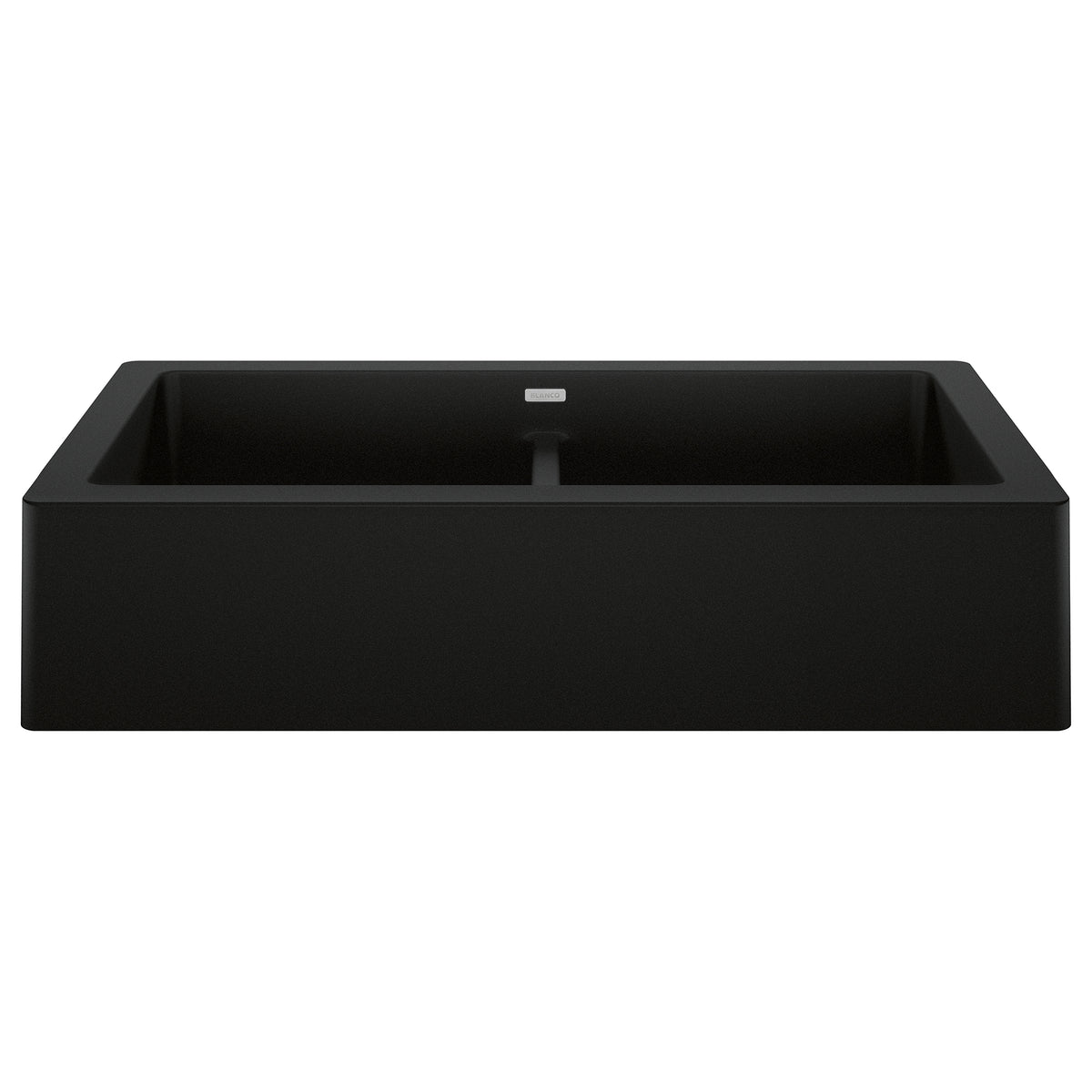 Blanco - 402597 - Vintera SILGRANIT 33" Double Bowl Apron-Front Farmhouse Sink - Coal Black
