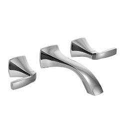 Moen T6906 - Chrome two-handle wall mount bathroom faucet