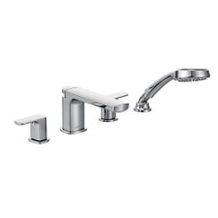 Moen T936 - Chrome two-handle roman tub faucet includes hand shower