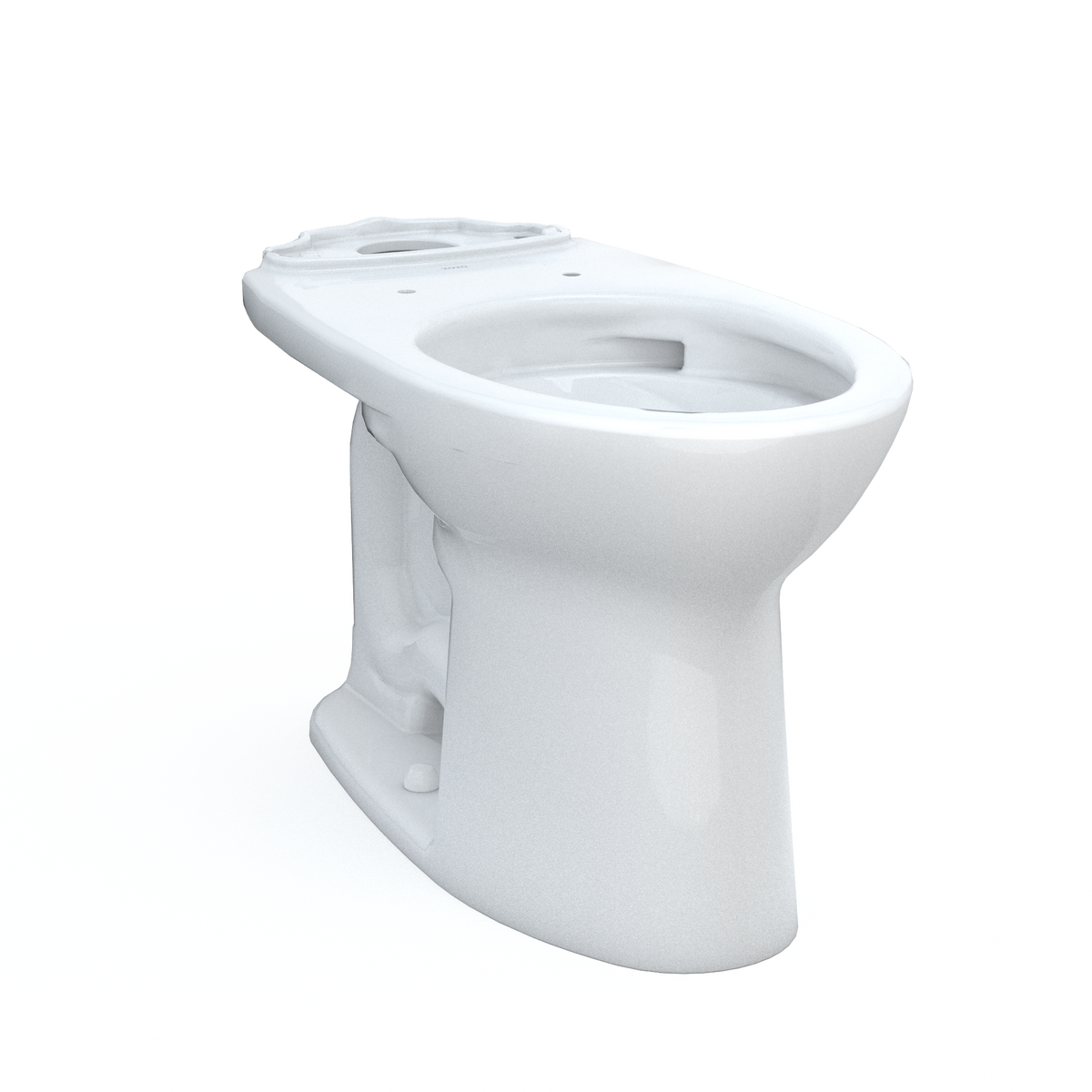TOTO Drake Elongated Universal Height TORNADO FLUSH Toilet Bowl with 10 Inch Rough-In and CEFIONTECT, Cotton White - C776CEFG.10#01