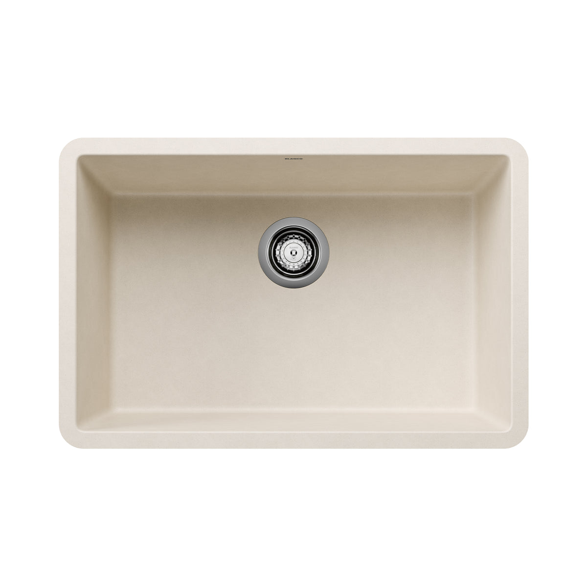 Blanco - 402880 - Precis SILGRANIT 27" Single Bowl Undermount Kitchen Sink - Soft White