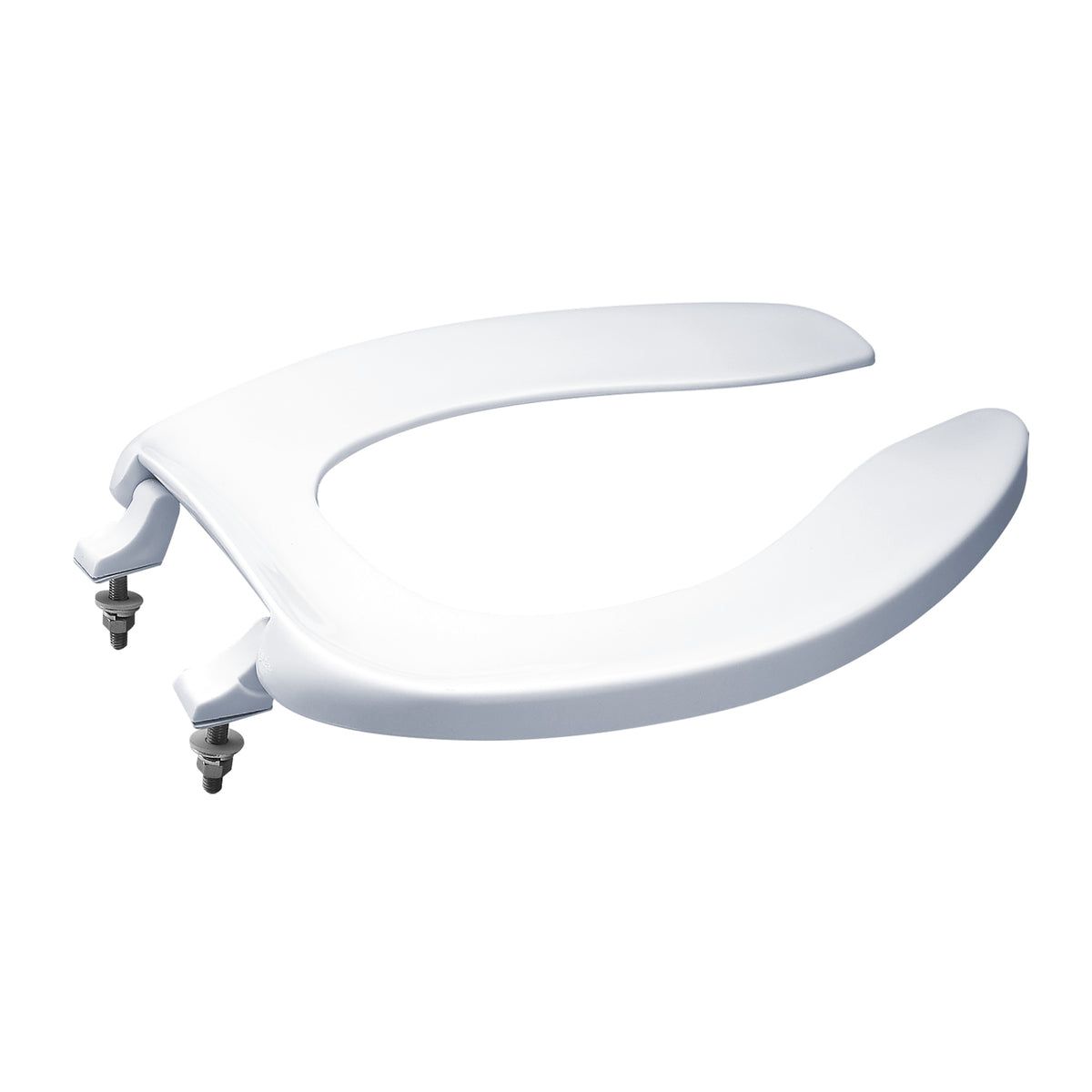 TOTO Elongated Open Front Commerical Toilet Seat without Lid, Cotton White - SC534#01