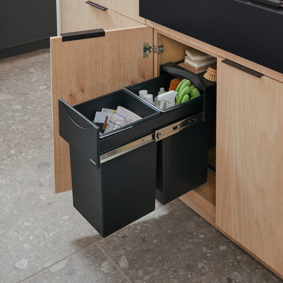 Blanco - 526376 - Botton II Storage System - Black - Beauty Shot 4