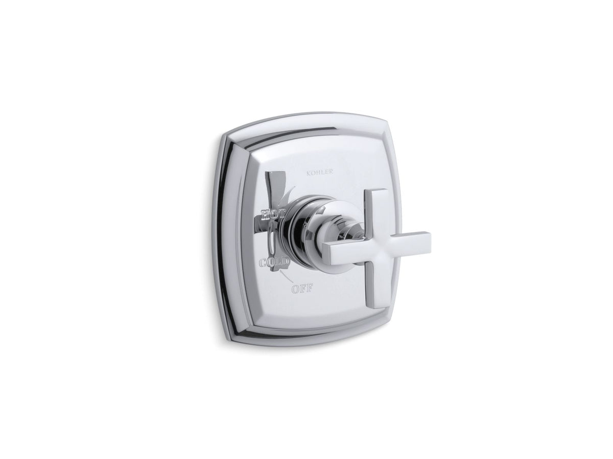 Margaux Rite-Temp valve trim with cross handle