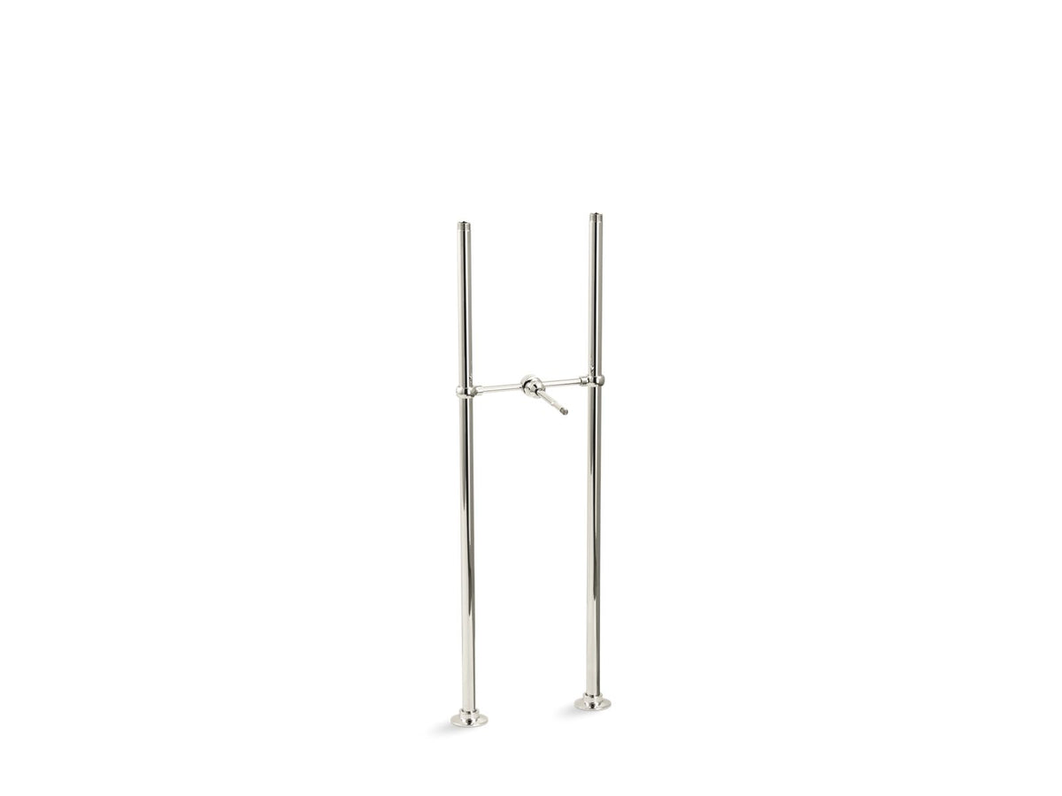 Antique Riser tubes and cross connection, 29-5/8" long