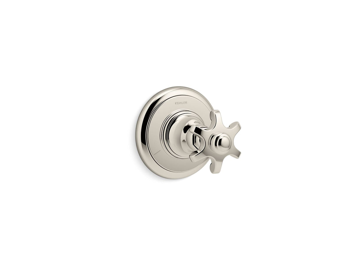Artifacts MasterShower transfer valve trim with prong handle