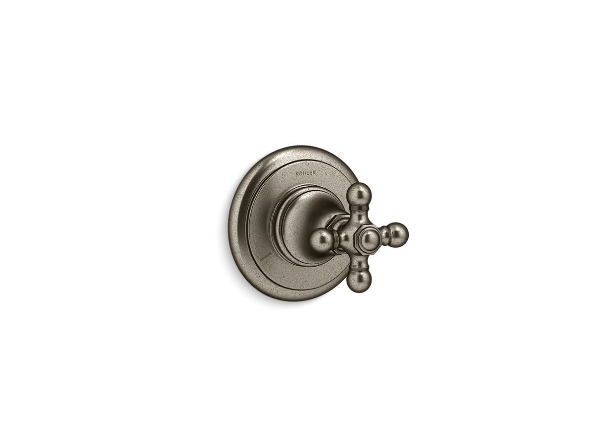 Artifacts MasterShower transfer valve trim with cross handle