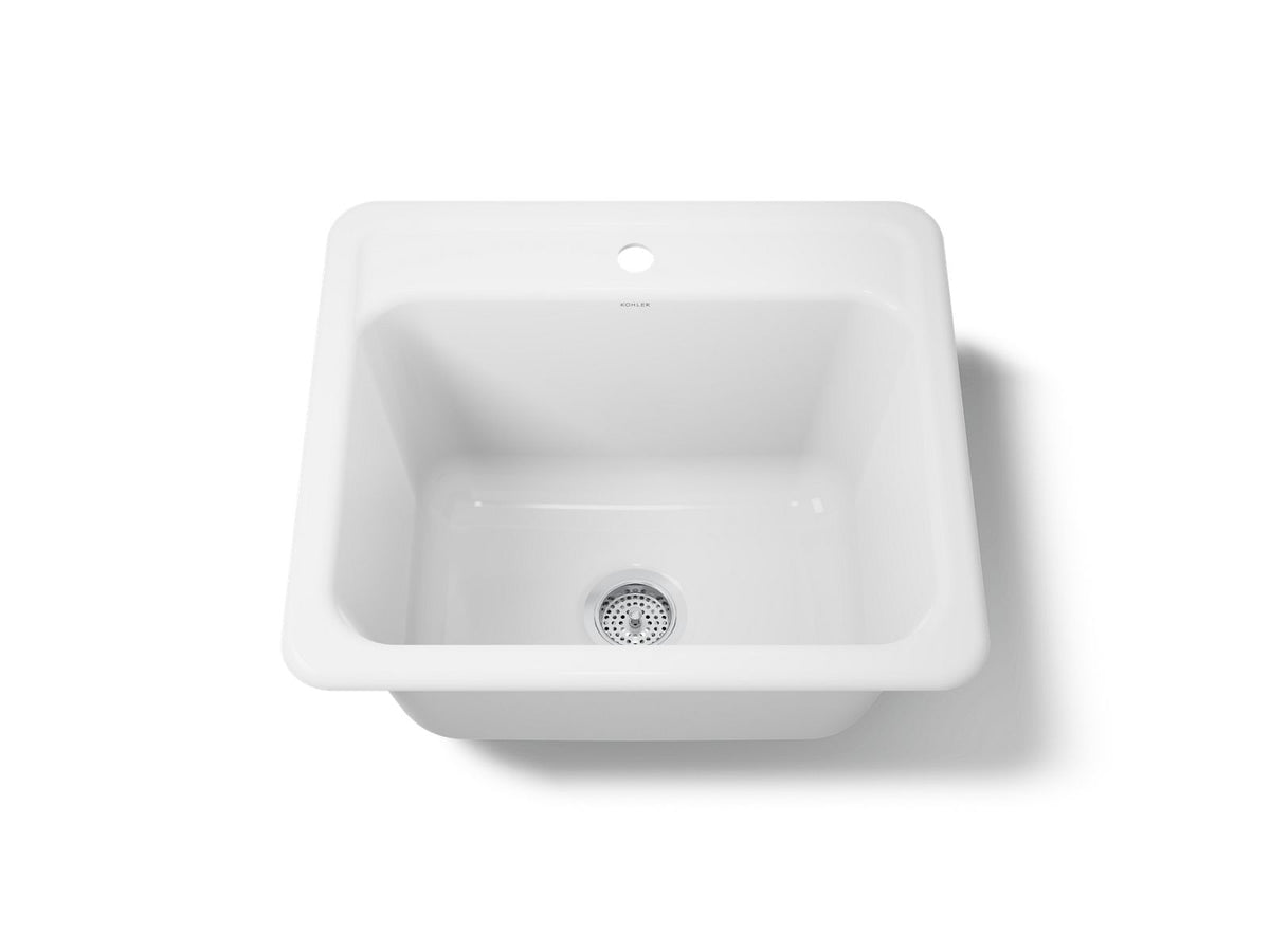 Kohler 19017-1-0 Glen Falls 25" top-/undermount single-bowl utility sink